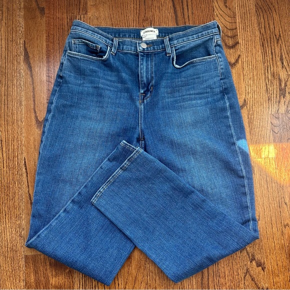 L'AGENCE Classic Blue Straight Leg Jeans - Picture 3 of 9